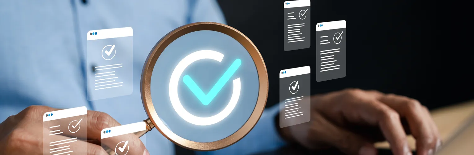 Digital marketer performing a content audit